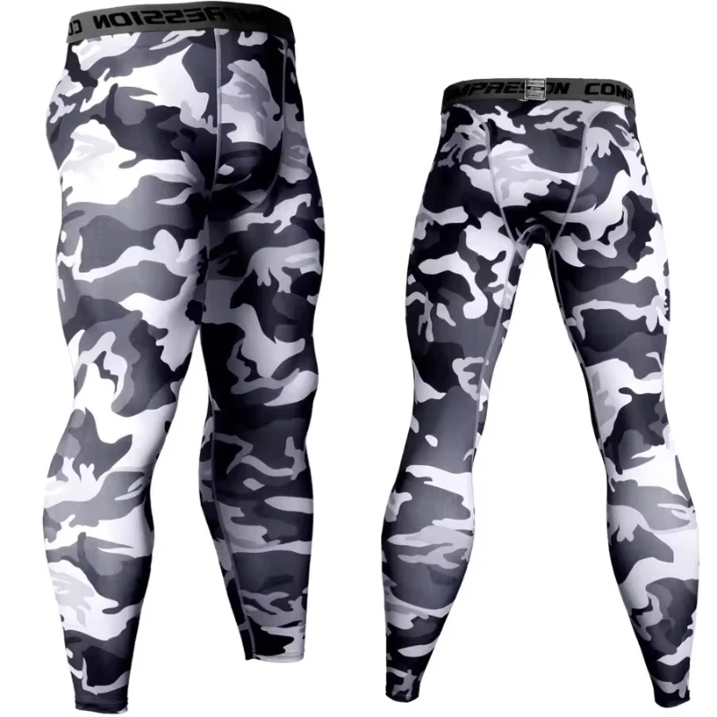 Men Camouflage Sports Leggings Men Running Training Compression Leggings Quick Dry Trousers Fitness Pants Running Jogging Tights image 5