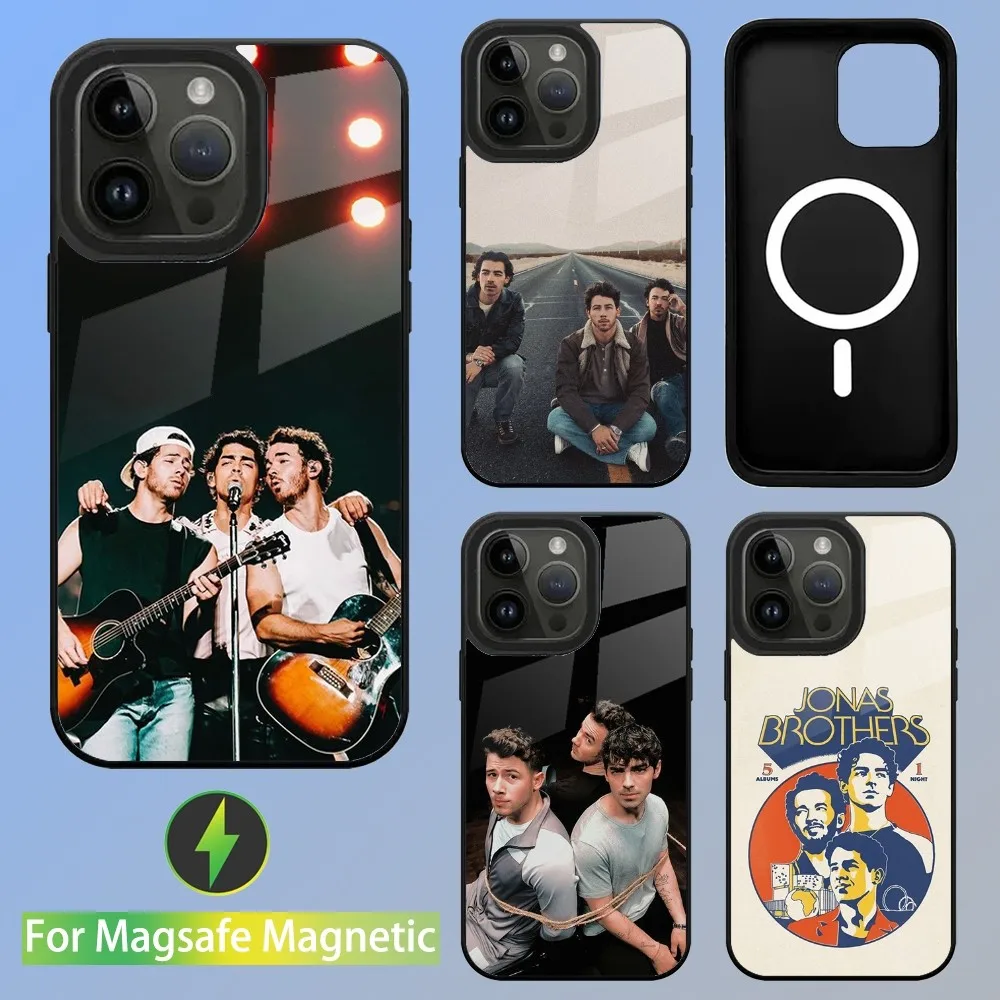 J-Jonas-S Band B-Brothers Phone Case For iPhone 15,14,13,12,11,Plus,Pro,Max Mini Magsafe Magnetic Wireless Charging