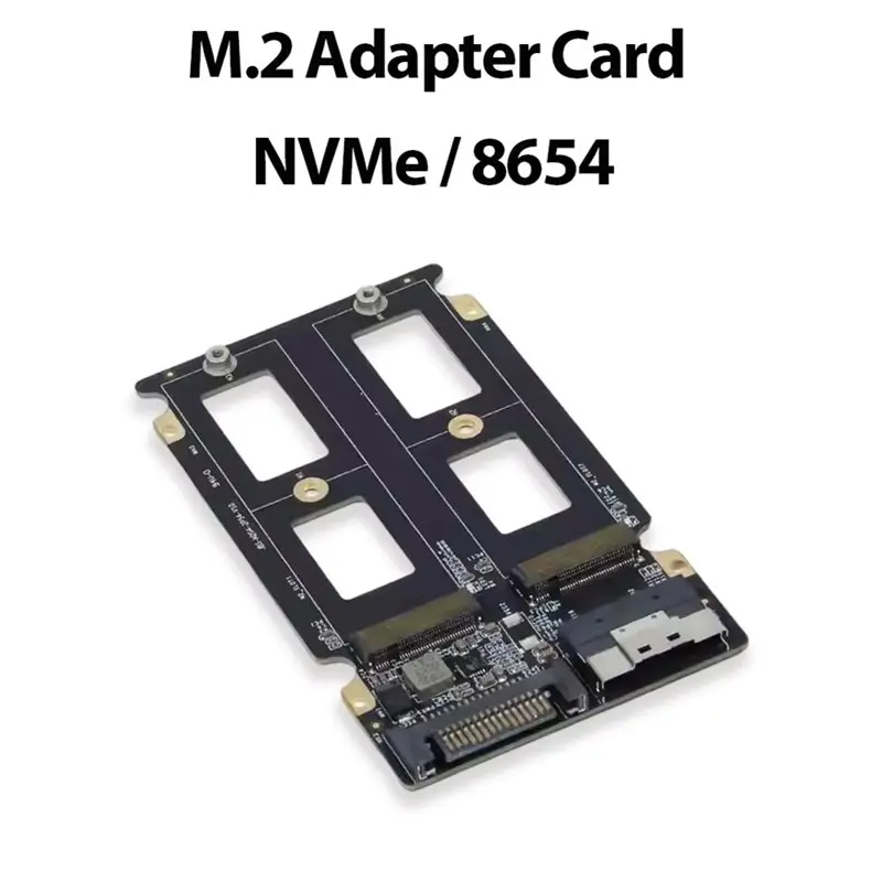 New Arrivals-SFF-8654 External Graphics Card GPU 8I To 2 M. 2 2280 Nvme Adapter Board For Motherboard 2.5 HDD Heatsink 8654