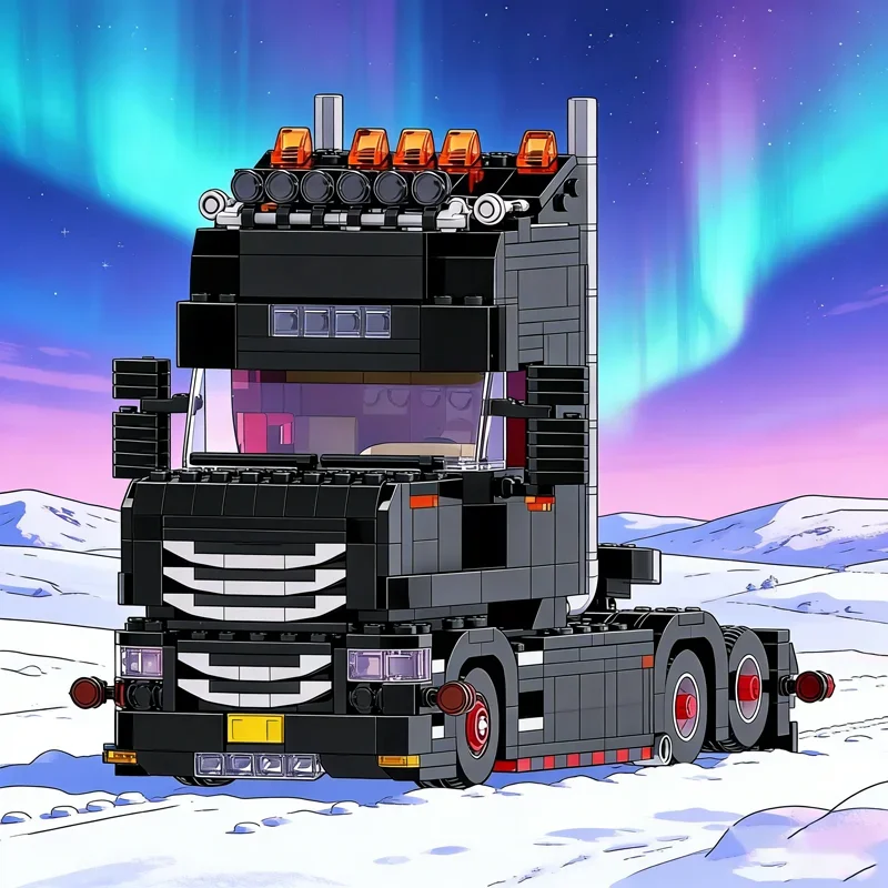 

989pcs MOC City Cargo Scania Torpedo Model Building Blocks Festival Gifts Architecture Assemble DIY Creative Idea Toy Education