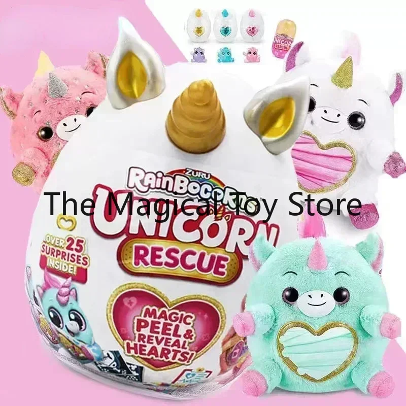 

Original 35cm Blind Box Unicorn Magical Creature Saves The Planet Hugs The Planet Family Plush Toy for Girls Gift