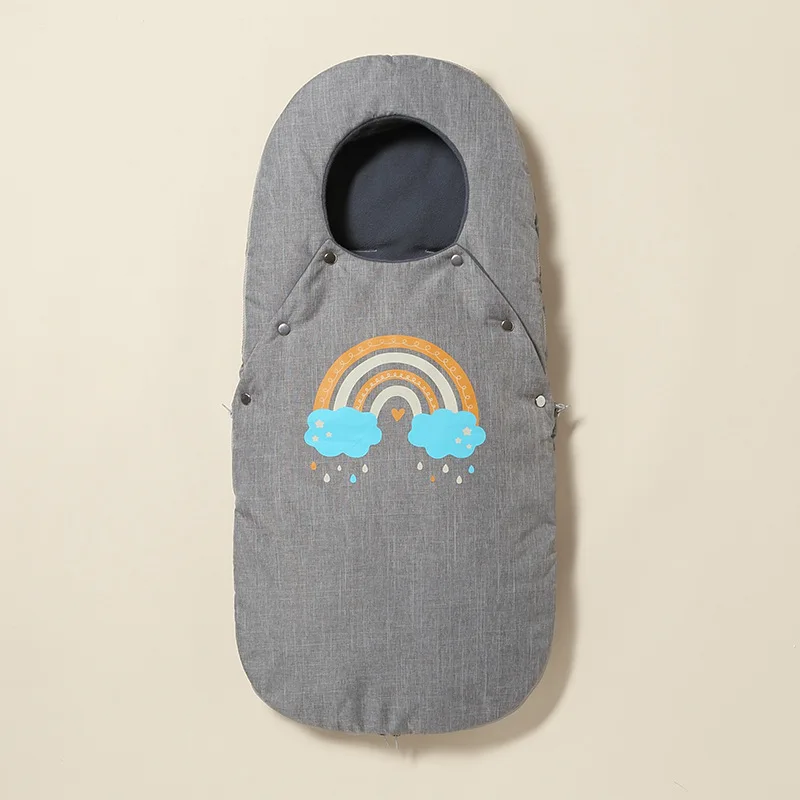 Baby Stroller Sleeping Bag Universal Type Warm Cuddle Sitting Blanket Thickened Foot Cover Baby Seat Cushion Windshield