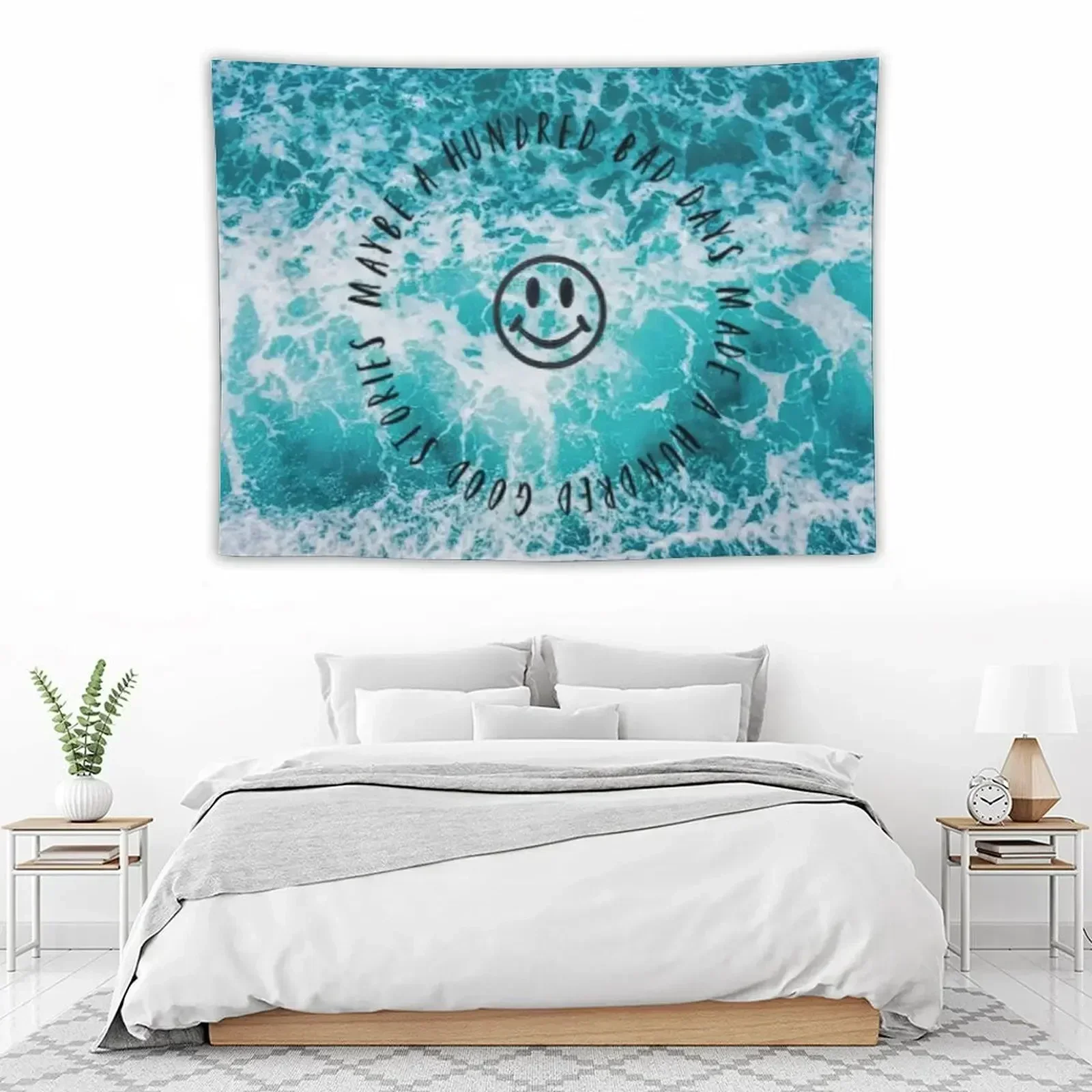 

AJR 100 Bad Days Ocean Waves Tapestry Room Decoration Accessories Anime Decor Kawaii Room Decor Tapestry