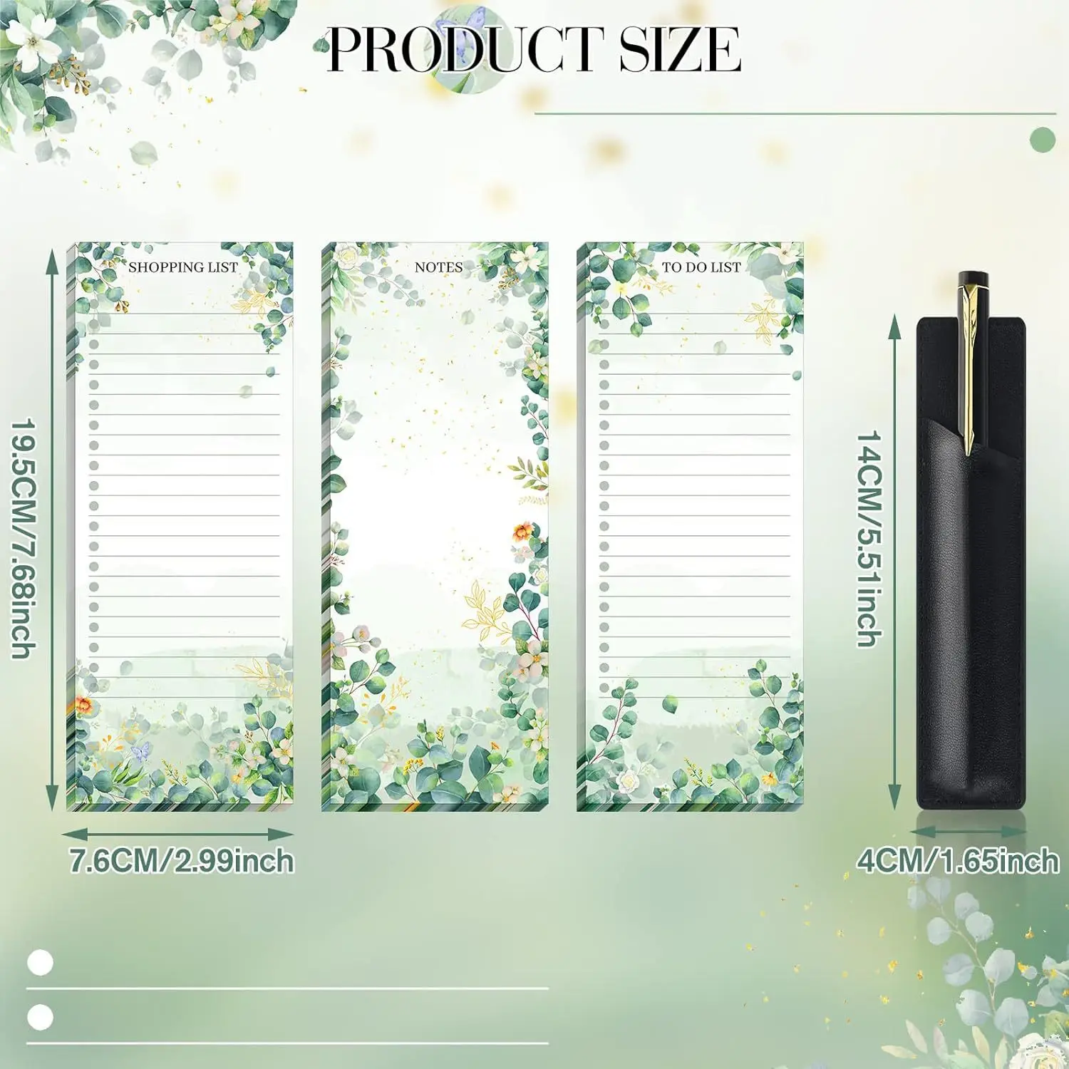 1 قطعة لوحة قائمة المسح الجاف للثلاجة المغناطيسية ، الثلاجة للقيام قائمة لوحة بيضاء الخضرة الجافة محو قائمة البقالة السبورة #6