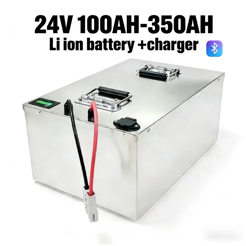 

24V 100Ah-350Ah Rechargeable Li-ion Battery Pack | Charger Included | Solar RV UPS Inverter – Ultimate Off-Grid Power