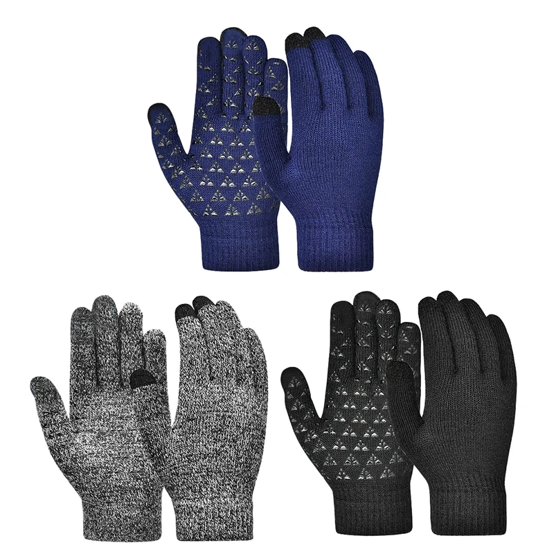 Gants de cyclisme à écran tactile pour hommes et femmes, course à pied, conduite, jogging, ski, chauds, hiver