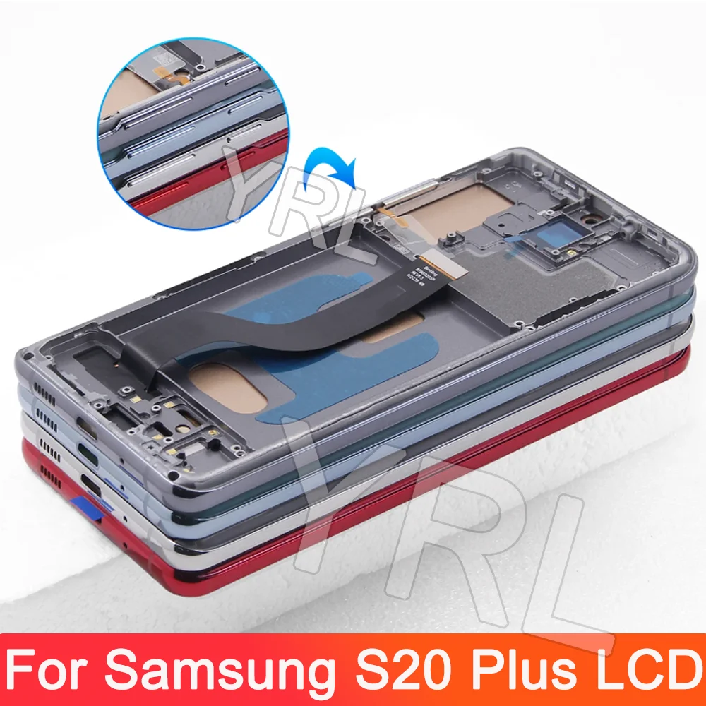 S20 Plus G985F Display Screen Replacement for Samsung Galaxy S20+ G986F Lcd Display Digital Touch Screen with Frame Assembly
