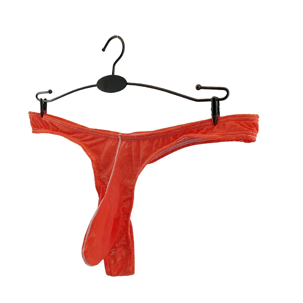 Sexy Mens Panties Lingerie Elephant Nose G-string Thong Ultra-Thin Briefs Low Underwear For Hot Man Elastic Underpants