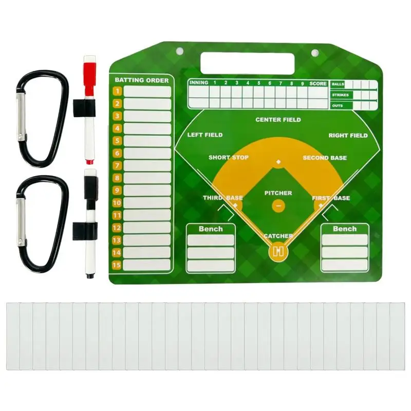 

Baseball Clipboard For Coaches Dry Erase Magnetic Baseball Lineup Board Sturdy Baseball Clipboard For Coaches Baseball &