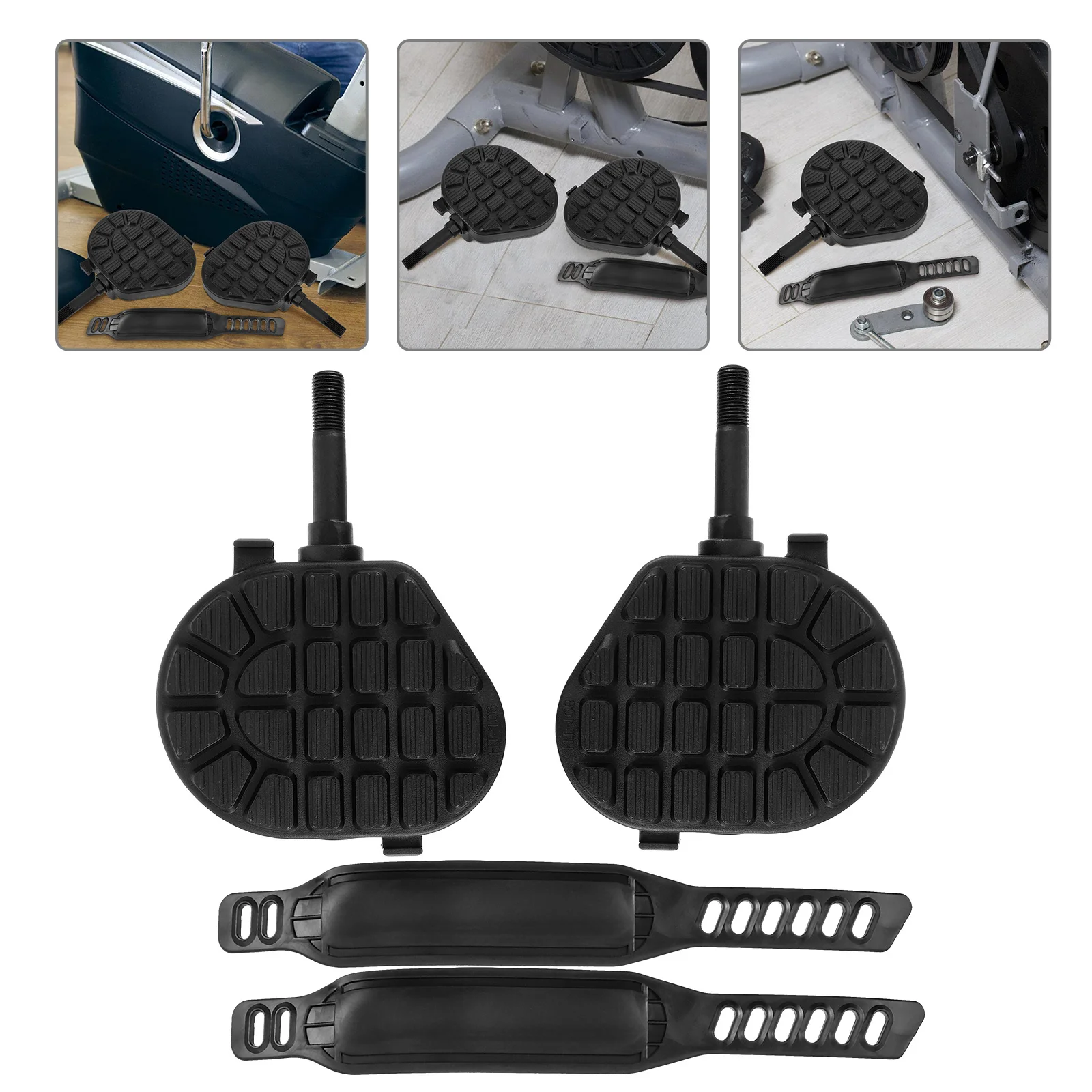 

1 комплект, легкие декоративные велосипедные педали, противоскользящий дизайн для езды на велосипеде в помещении, аксессуары для фитнеса на горном велосипеде