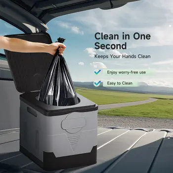 露營馬桶,成人便攜式馬桶,帶蓋帶紙巾架的便攜式旅行折疊馬桶,車載簡易馬桶 10 最佳銷售 廁所露營 - №1