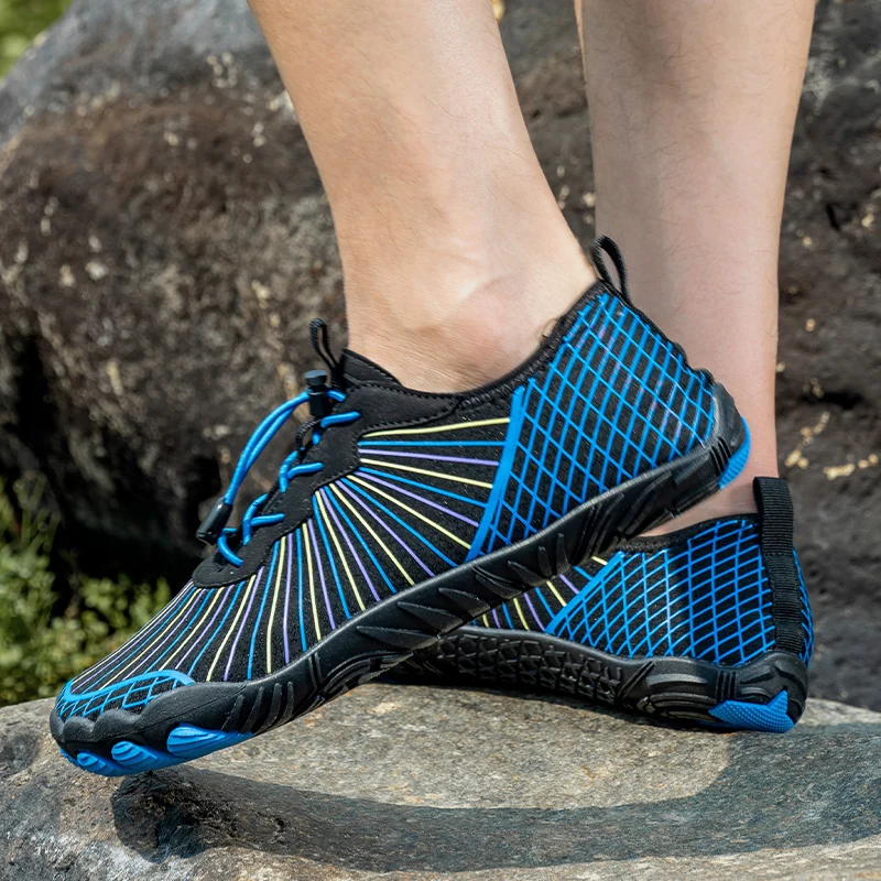 ผู้ชาย Barefoot Wide Toe รองเท้าเดิน Ultra Wide, Minimal Breathable, Zero Drop สบายกีฬารองเท้า
