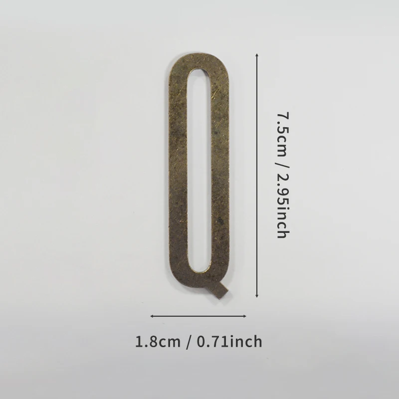 Selbstklebende Hausnummern aus Bronze, englische Alphabetbuchstaben aus Metall für Wohnung, Zimmer, Türschild, Tisch, Briefkasten, Nummernaufkleber, 7 cm – Detail 24