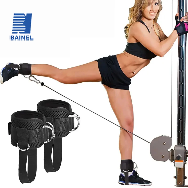 

2 шт., силовой тренажер для ног, застежка для фитнеса, кольцо для ног, пряжка для ног, ремешок на щиколотке, растягивающаяся лента, аксессуары для шнура