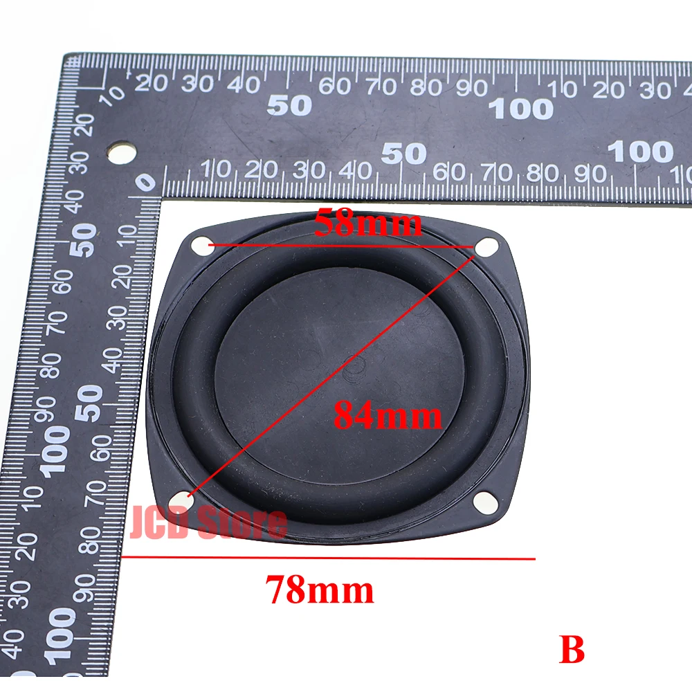 1 قطعة 2/3 بوصة 52/78 مللي متر باس المبرد السلبي تهتز لوحة حديد غشاء 52*52 مللي متر 78*78 مللي متر #2