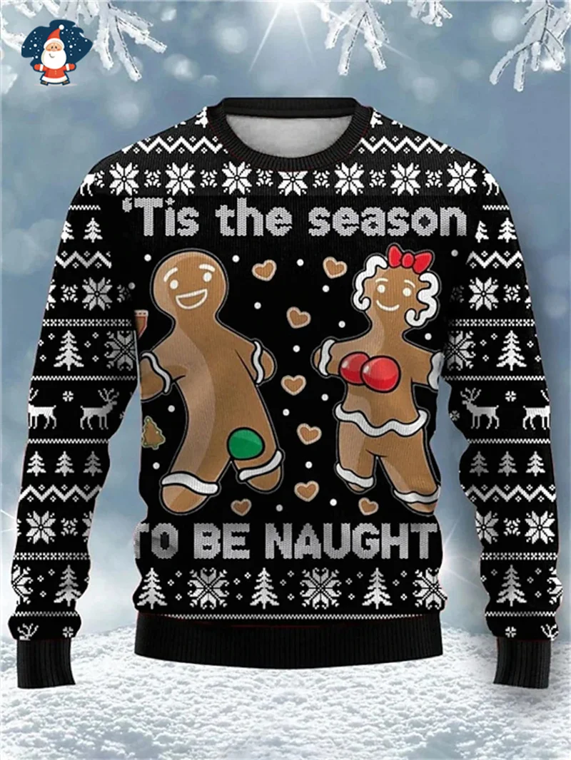 Merry Christmas Sweatshirts Mens Ugly Christmas Sweater Funny Fashion New In Sweaters Women Ugly Sweaters Christmas Jumpers Man