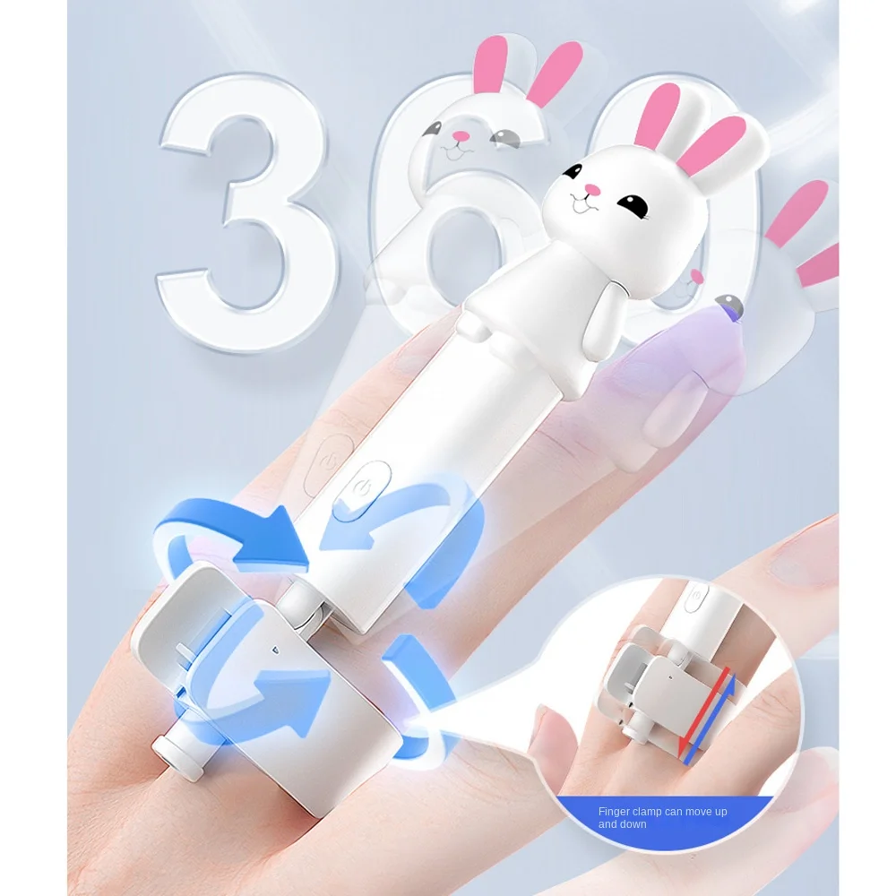 Verstelbare draagbare nageldrogerlamp Schattig konijnvorm 3 LED-verlichting Nageldroger Machine Flexibel draagbaar handheld UV LED-licht