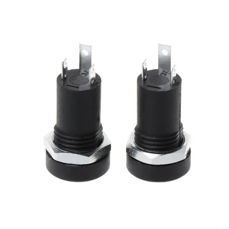 781E 2X 3.5MM Cắm Ổ Cắm 3 Cực Màu Đen Stereo Hàn Bảng Gắn Vàng Với Các Loại Hạt
