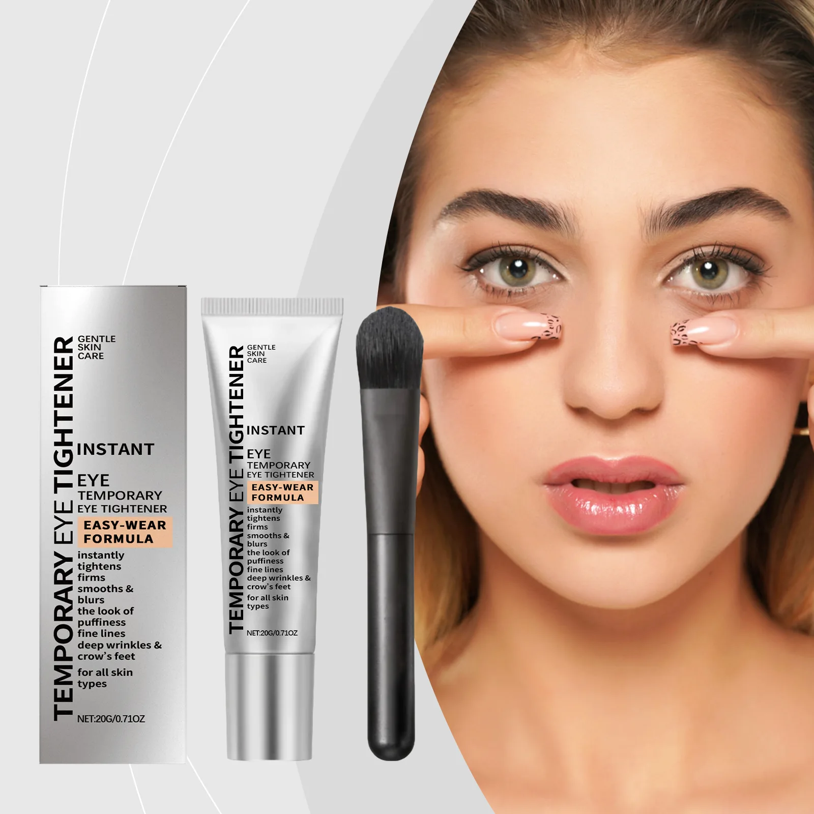 Straffende Augencreme reduziert Augenringe und Tränensäcke, wirkt straffend, gegen Schwellungen, erhöht die Elastizität, glättend, nährend, straffende Augencreme – Detail 3