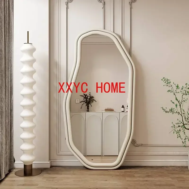 Design Full Length Mirror Edge Nordic Display Creative Full Body Mirror Irregular White Girls Macrame Espejo Home Decoration