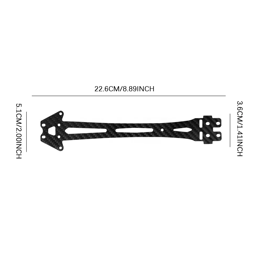 Fibra De Carbono Segundo Piso Placa para Tamiya RC Car, Peças de Atualização, Acessórios, TT01, TT-01, 1/10