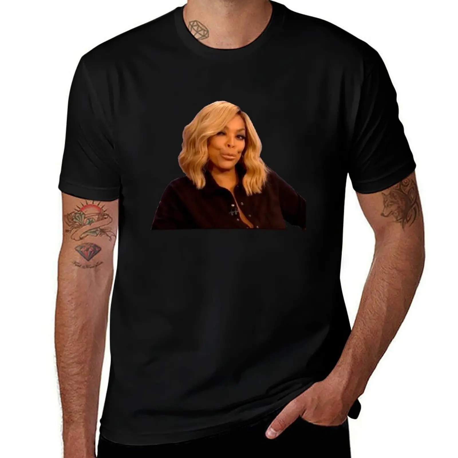

Wendy Williams Suspicious T-Shirt Sport Basic Moisture Wicking Tee