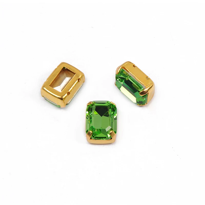 6A-Klasse Oktagon-Kristall-Strasssteine im Vorteilspack, Glitzernde Ziersteine mit Krallenfassungen für DIY-Schmuck, Kleidung und Basteldekorationen – Detail 6