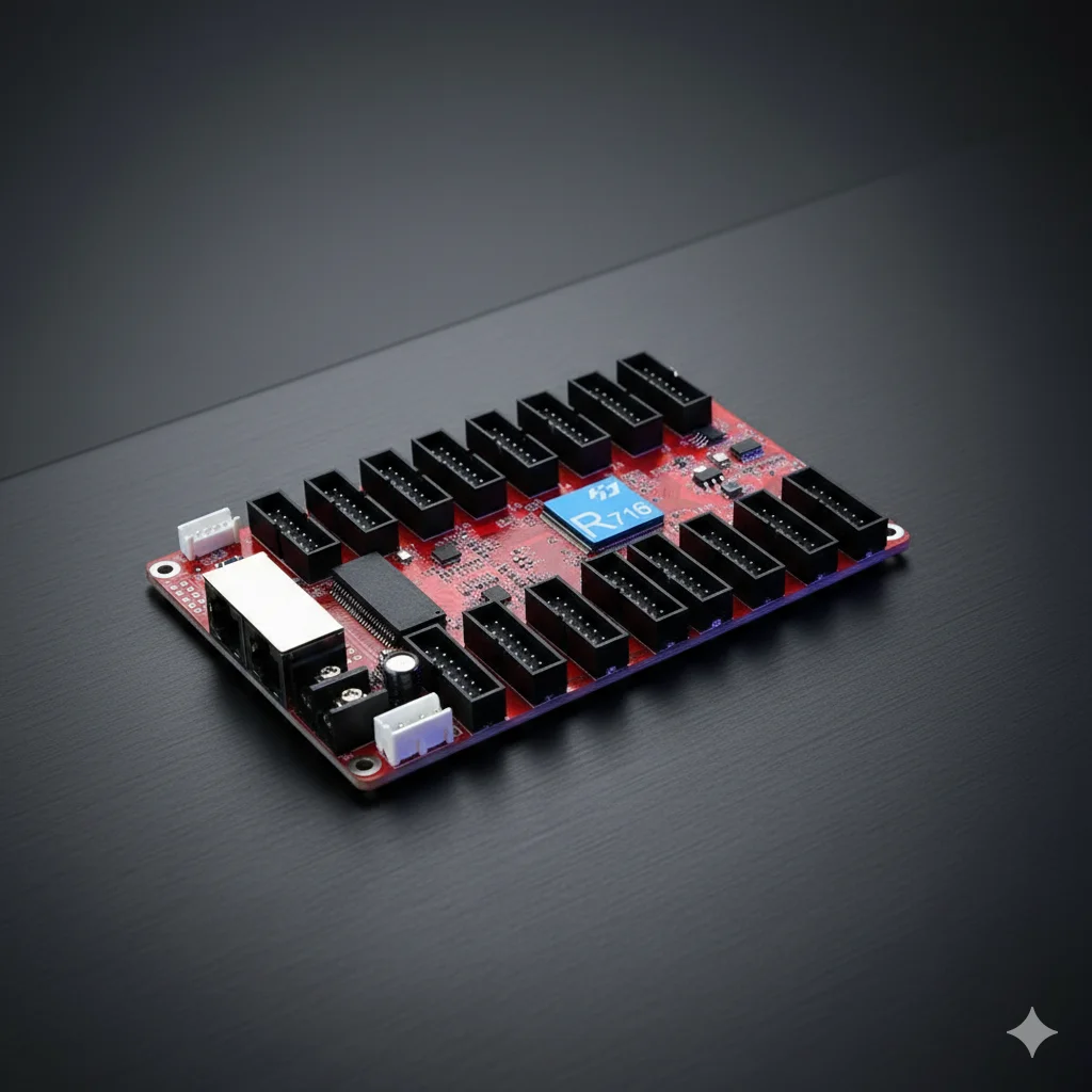 Original Huidu HD-R716 LED Receiving Card 16 HUB75E Ports Compatible R500 R508 R512 R512S R512T R516 R516T R612 Gigabit Ethernet