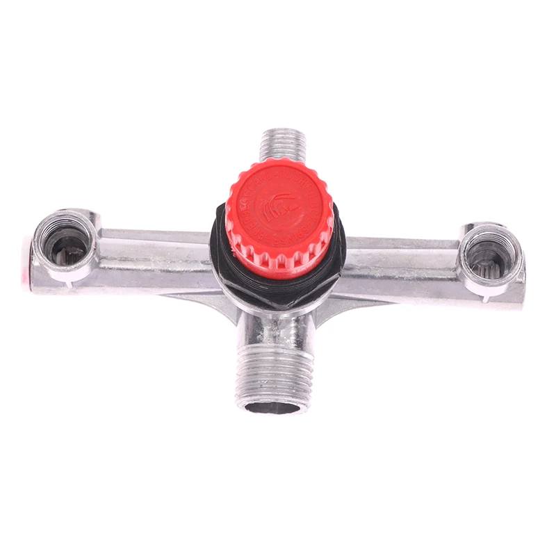 1ชิ้นวาล์วควบคุมท่อเต้าเสียบคู่สวิตช์คอมเพรสเซอร์เรกูเลเตอร์วัดแรงดันวาล์วส่วนที่เหมาะสมสำหรับคอมเพรสเซอร์ลูกสูบ