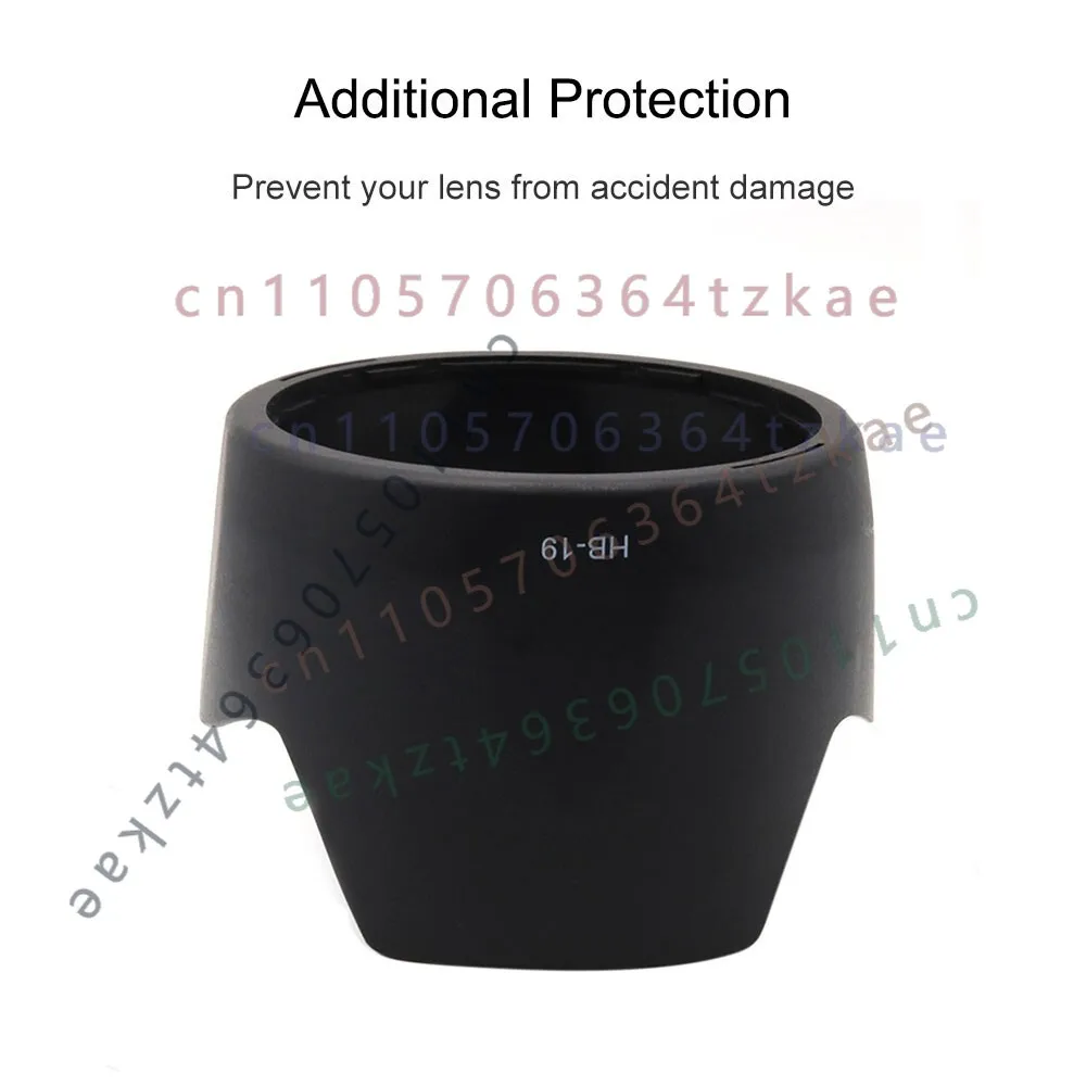HB-19 Plastic Bayonet Lens Hood for Nikon AF-S 28-70mm f/2.8D IF-ED Lens, Anti-flare Lens Shade, Camera Photography Accessory