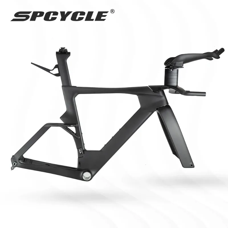 Spcycle TT928 Aero Carbon Time Trial Bike Frame UDH Hanger T47 Bottom Bracket Full Integrated Cable Time Trial Frameset