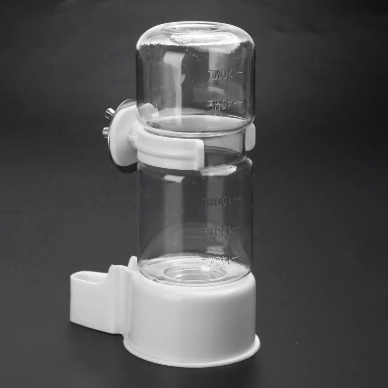 140ml Automatic Birds Drinker Feeder for Lovebirds Finches Hamster Bottle Poultry Waterer Drinking Feeding Dropship