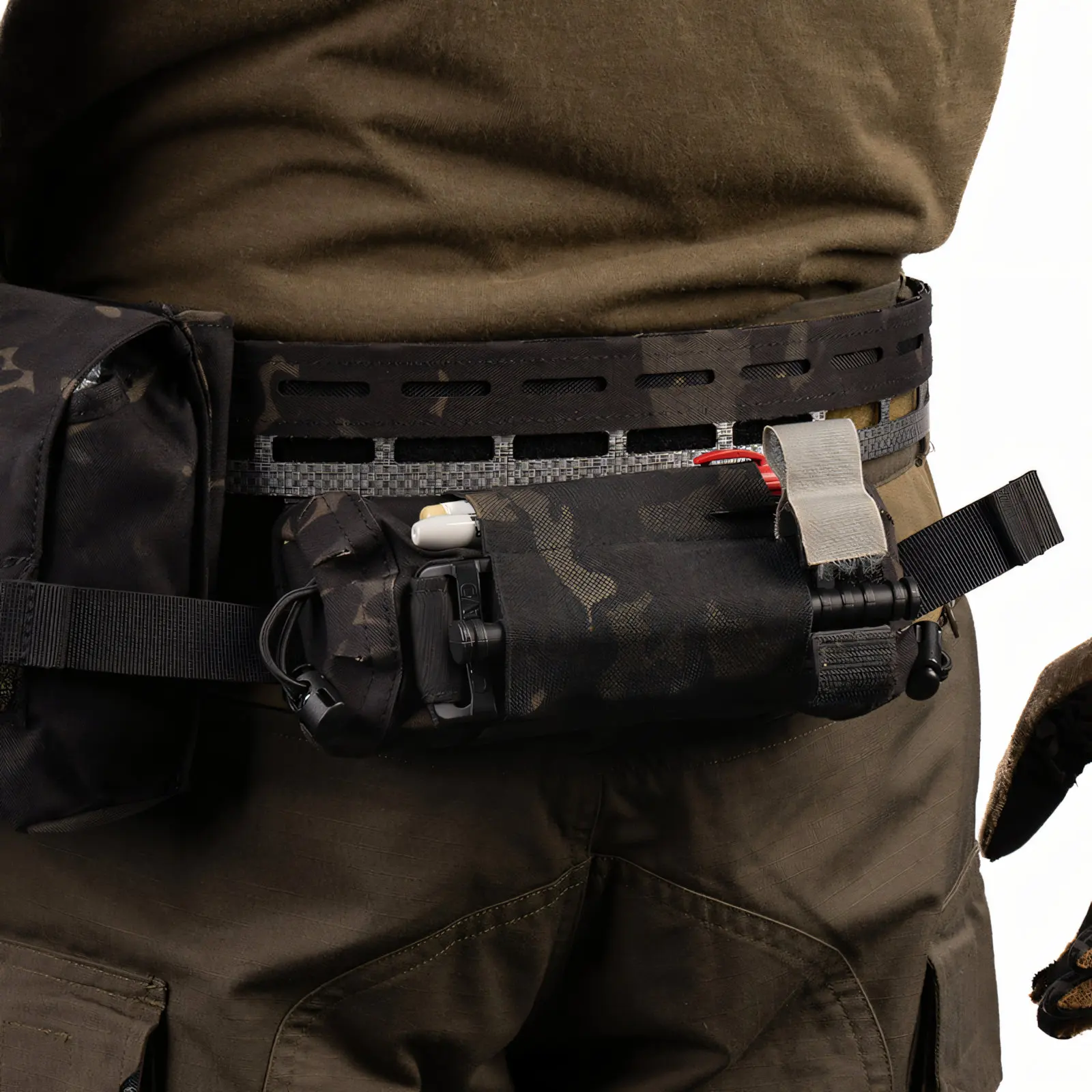 Wosport UG Medical Pouch Split Pull Out Inner Pouch Velcro Mount Elastic Retention Quick Access Storage for Airsoft Tactical