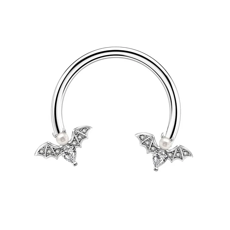 Paw Cat Hoop Earrings and Septum Ring, 1/4pc