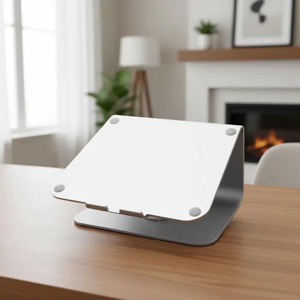 

Подставка для ноутбука, серебристая, запатентованная регулируемая подставка