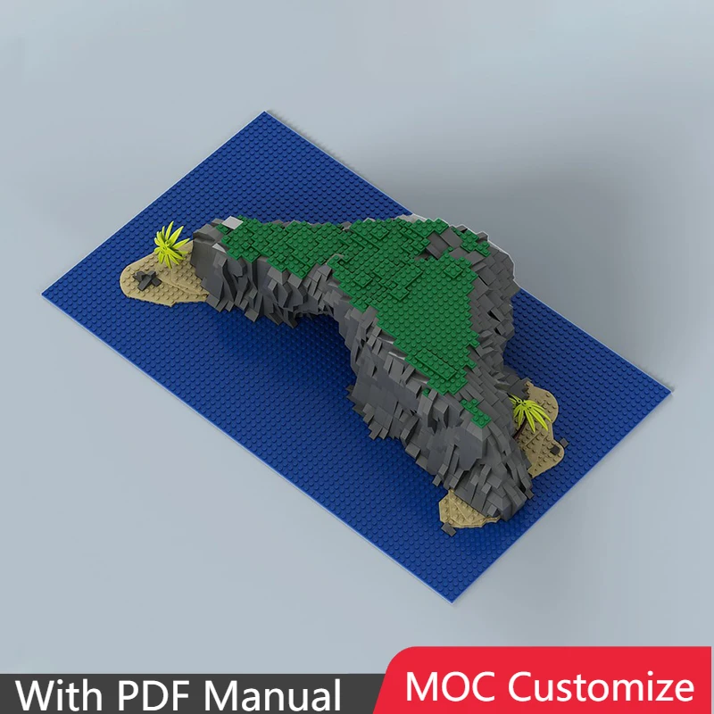 

2377 PCS Bricks Decorative Series Hat Island Modular Building Blocks Model Educational Assembly Display Toy For Children Gifts