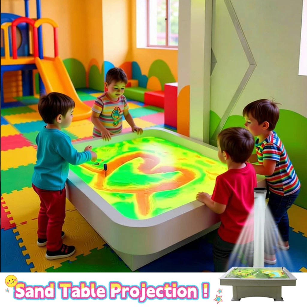 Kids Interactive Sandbox Projection Software Games Basic Version 3d Augmented Reality Sand Table With 10 Games
