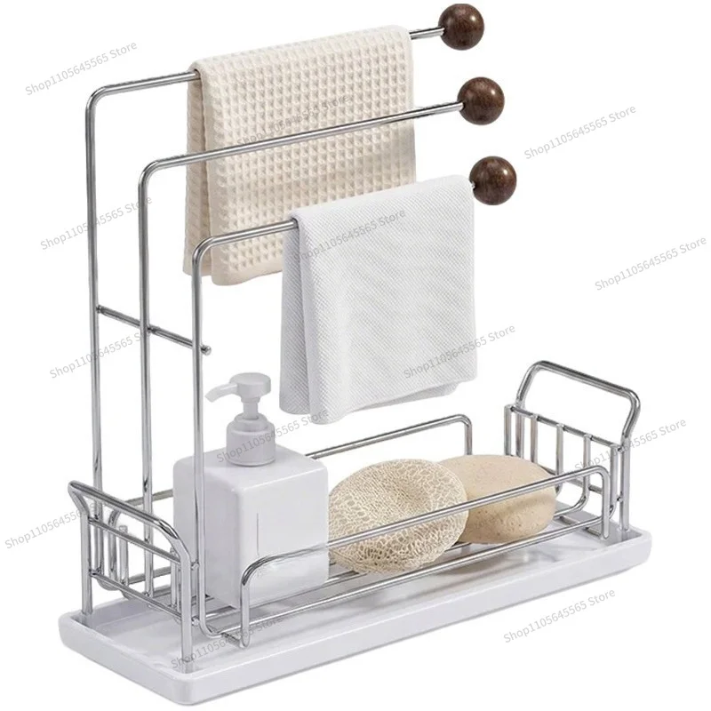 For Kitchen Cloth Rack, Household Dishwashing and Draining Rack, Towel Storage Rack, Window Sill Storage Rack