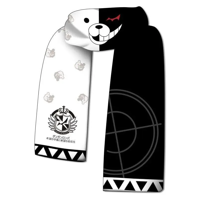 2026 جديد أنيمي Danganronpa: الزناد القعادة Monokuma وشاح الطالب الكرتون الخمار شتاء دافئ أفخم وشاح الرأس هدايا الهالوين #2