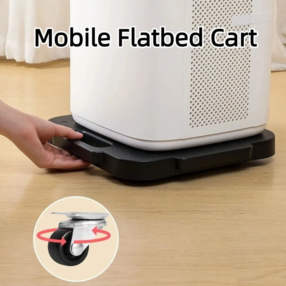 

Connectable Design Mobile Flatbed Cart Strong Load-bearing Durable Construction Heavy-duty Transporter Trolley 4 Wheels