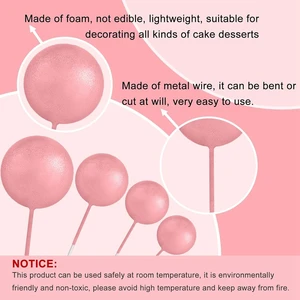 الذهب والفضة الكرة كعكة توبر، عيد ميلاد سعيد الديكور، DIY كب كيك العلم زخرفة، زخرفة الكرة الزفاف وعيد الميلاد، 20 قطعة أفضل 6 مبيعات لتزيين الكيك رجل - No4