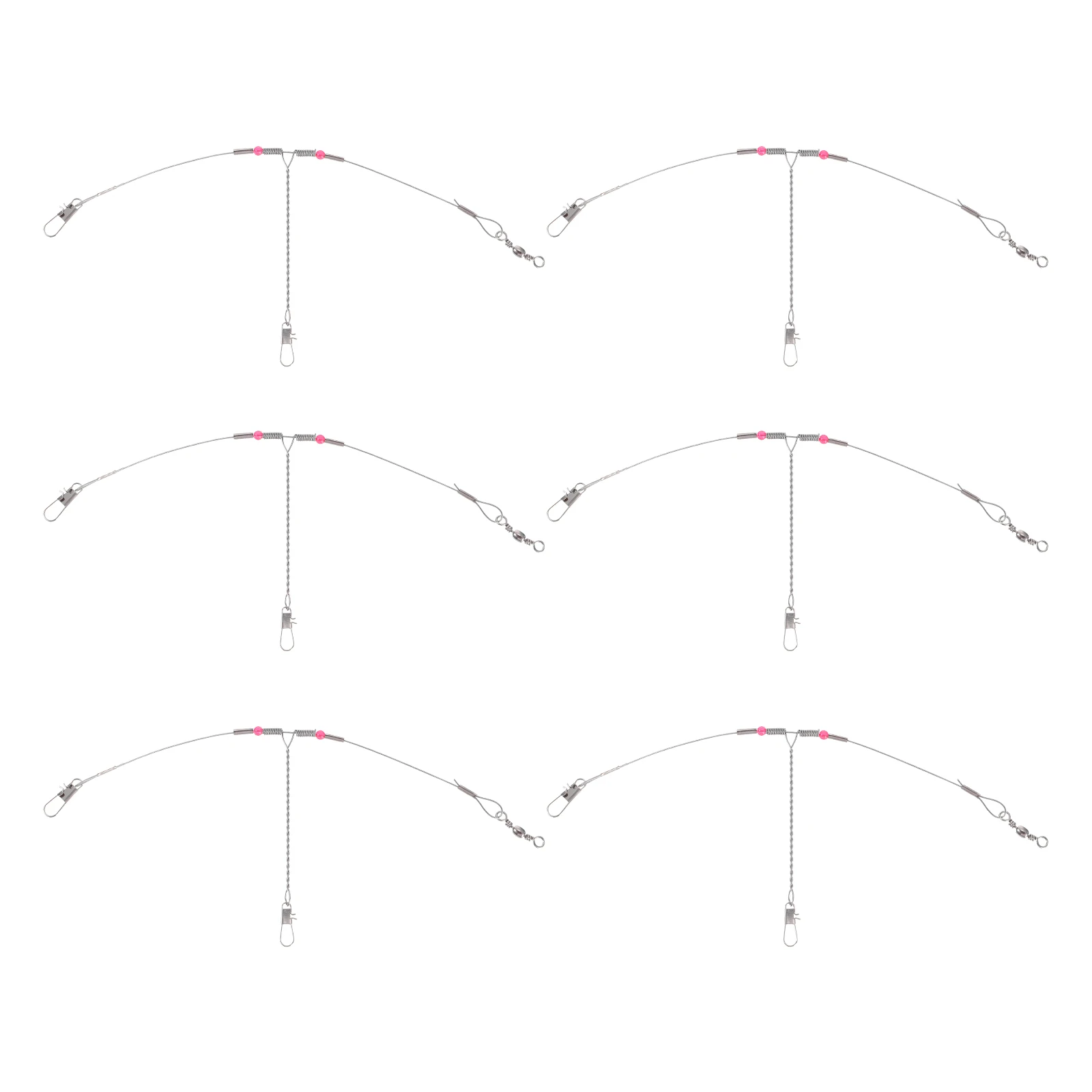 

10pcs Steel Wire Fishing Hooks Durable Balance String Hooks for Sea Freshwater Fishing Accessories Easy to Carry Store