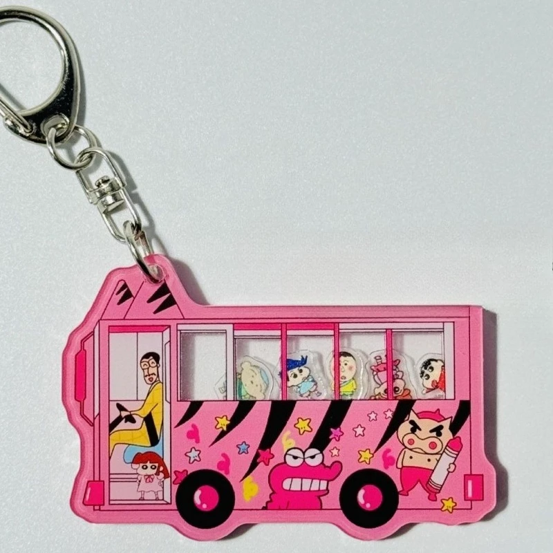 Crayon Shin-chan Boochan personalisierter kreativer Acryl-Rocker-Schlüsselanhänger, niedliche Taschen-Dekoration, schüttelbarer Anhänger, Geschenk, Großhandel – Detail 2