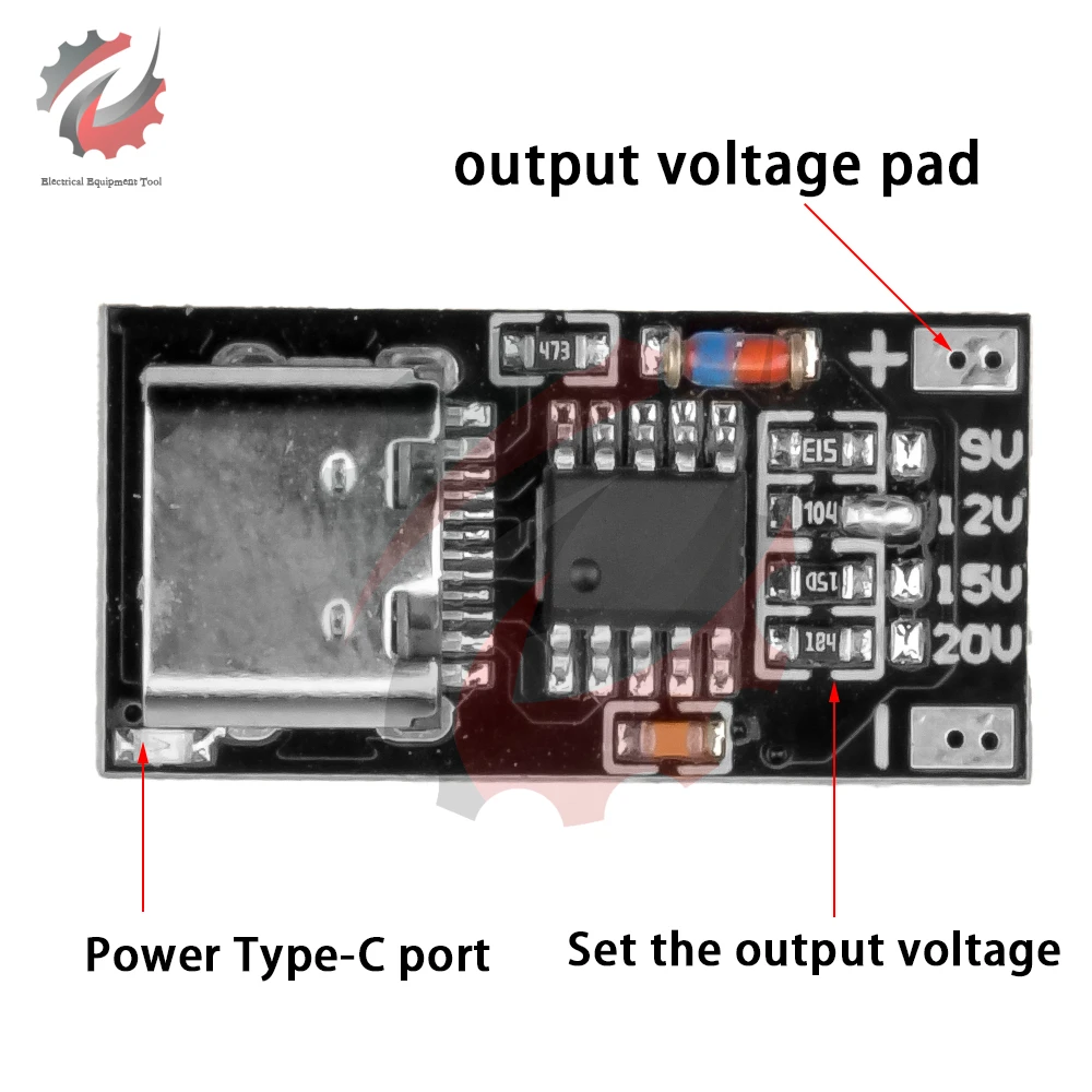 USB-C PD/QC Decoy Board Fast Charge USB Boost Module Type-C PD2.0/3.0 9V 12V 15V 20V Fast Charge Trigger Polling Detector Module