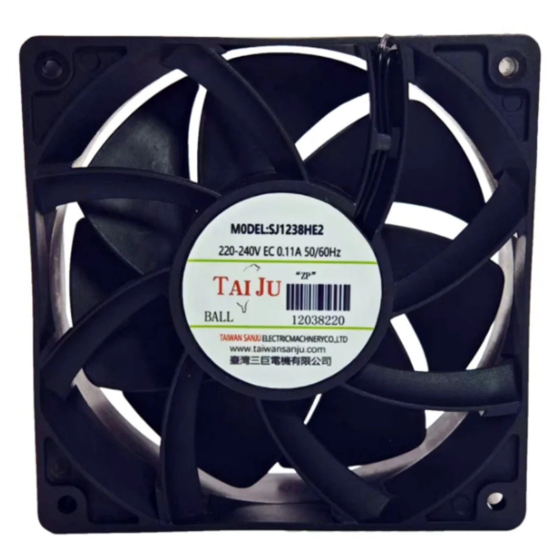 

SJ1238HE2 AC 220-240V 0.11A 120x120x38mm 2-Wire Server Cooling Fan