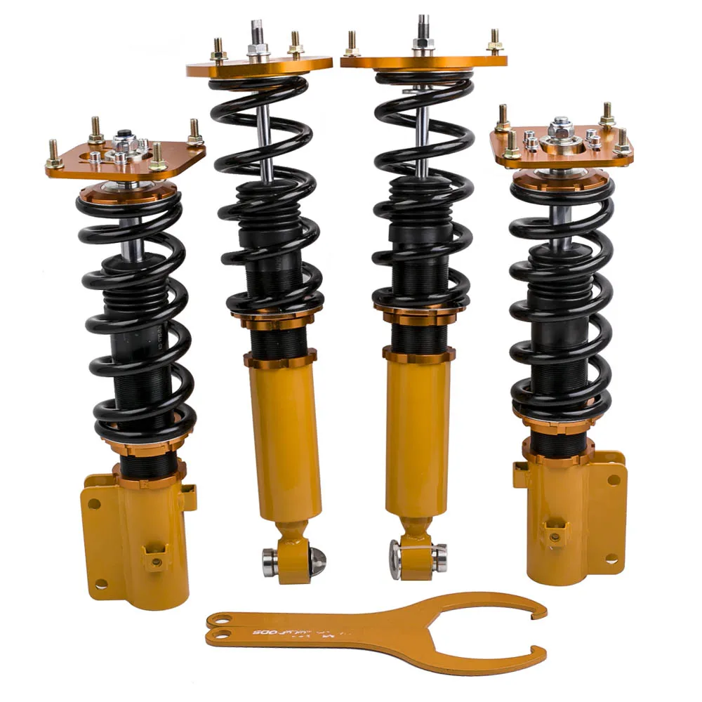 MaXpeedingrods Coilover Shock Suspension Kit For Mazda Savanna RX-7 FC3S 1985-1991 Height Adjustable Shocks Spring