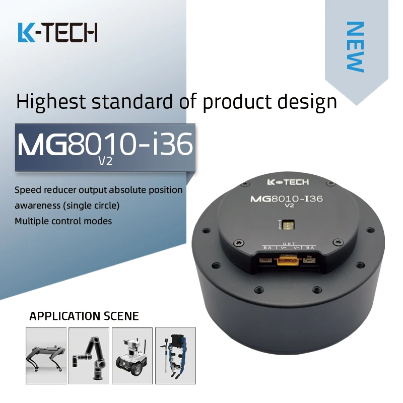 Micro Motor de Redução Engrenagem de Precisão pé Robô Braço Mecânico Robô Scara Carrinho Médico Carrinho Agv Mg8010e-i36v2