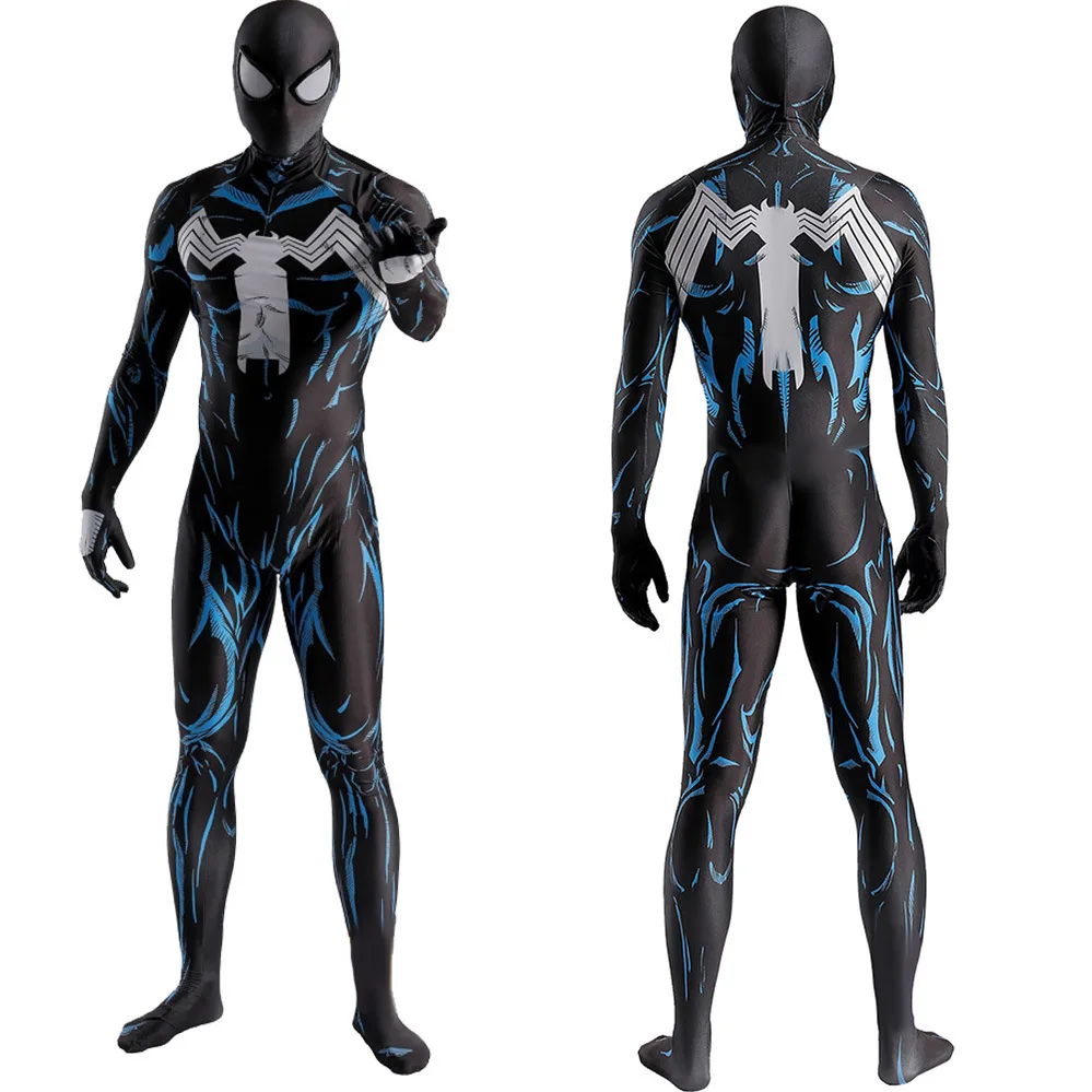 

Spider Man Cosplay Symbiotic Upgraded Version Costume 3DPrinted Spandex Outfit Halloween Costume Zenzai BodySuits for Adult Kids