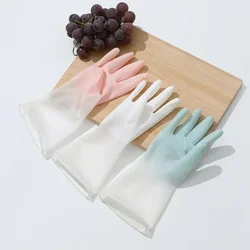 1Pair Dishwashing Gloves Household Cleaning Kitchen Durable Latex Washing Clothes Rubber Washing Dishes Housework