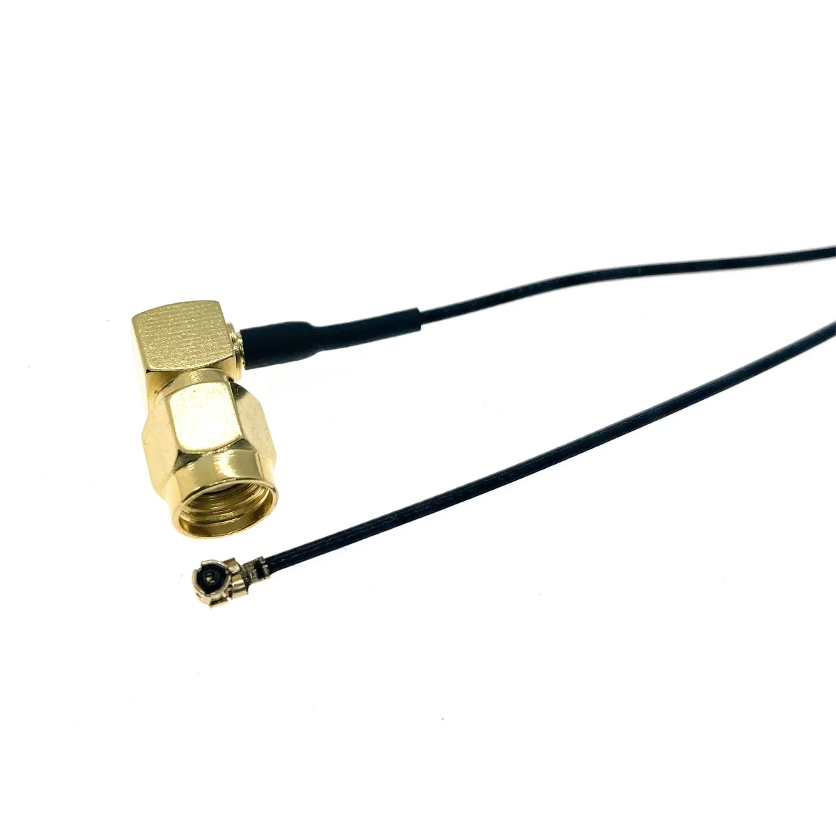 Cable RPSMA male Right Angle to uFL/u.FL/IPX/IPEX-1 RF 1.13MM IPX RF Coaxial Pigtail 3G Antenna Extension Coax Cable